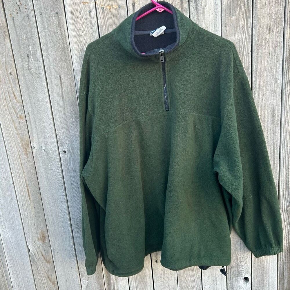 Sideout jacket pullover partial zip pockets size xl